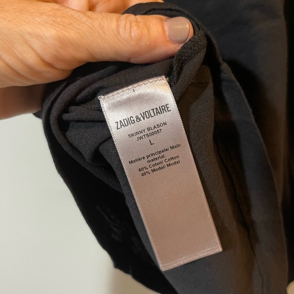 Zadig & Voltaire Skinny Blasson Tee. - Picture 4 of 8